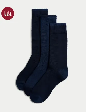 3 pcs. Heatgen thermal socks with maximum warmth Marks & Spencer, dark blue