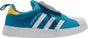 Adidas Disney x Superstar 360 Little Kid sneakers, blue