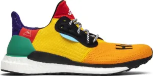 Adidas Pharrell x Solar Hu Glide 'Bold Gold' Sneakers, Yellow