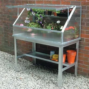 The Easy Access Cold Frame and Bench Together