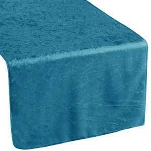 Velvet Table Runner - Peacock Teal